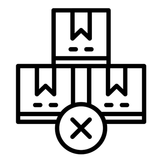 Diseño vectorial fuera de stock Estilo de icono