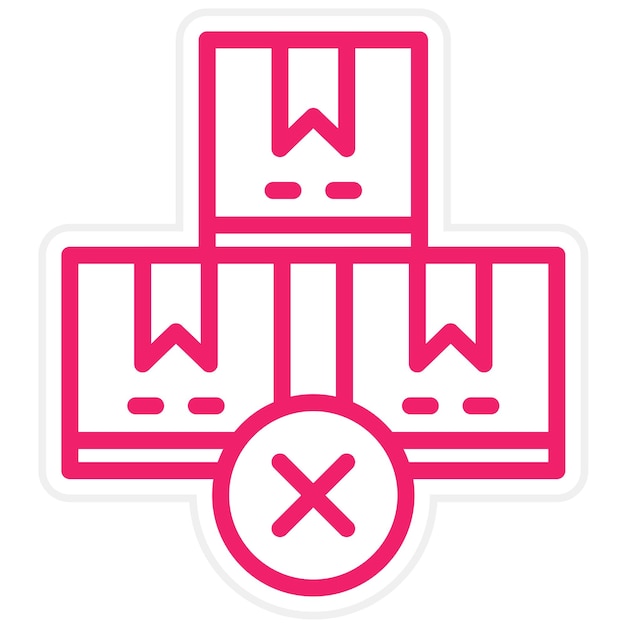 Diseño vectorial fuera de stock Estilo de icono