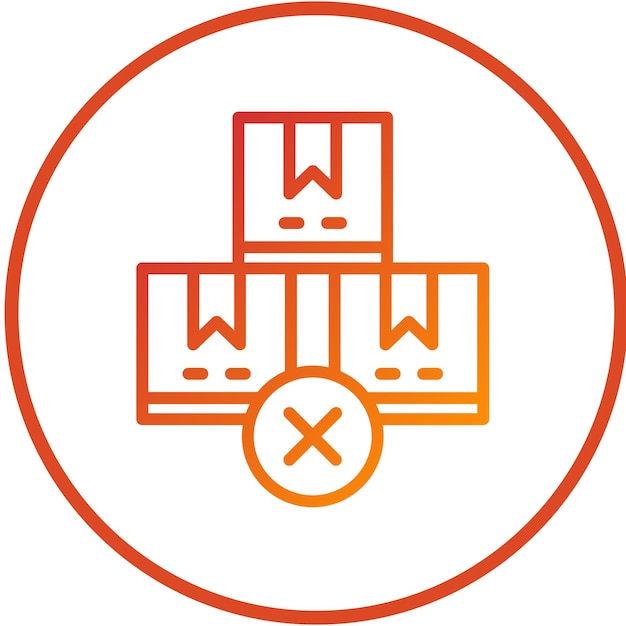 Diseño vectorial fuera de stock Estilo de icono