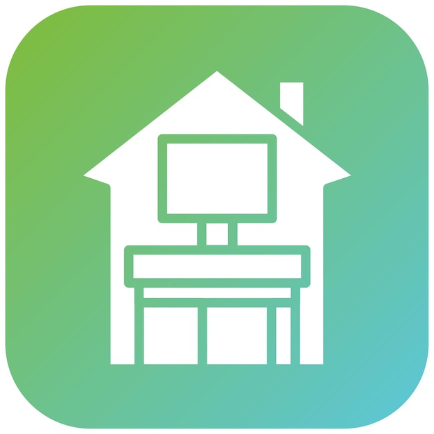 Diseño vectorial funciona en cualquier lugar Estilo de icono