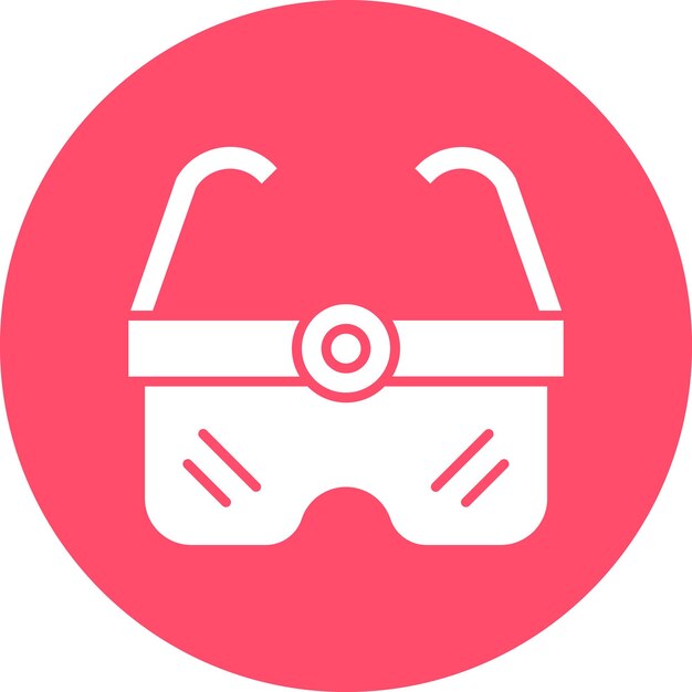 Diseño vectorial de gafas de cámara Estilo de icono