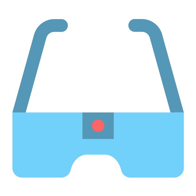 Diseño vectorial de gafas de cámara Estilo de icono