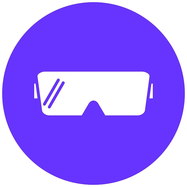 Diseño vectorial de gafas científicas Estilo del icono
