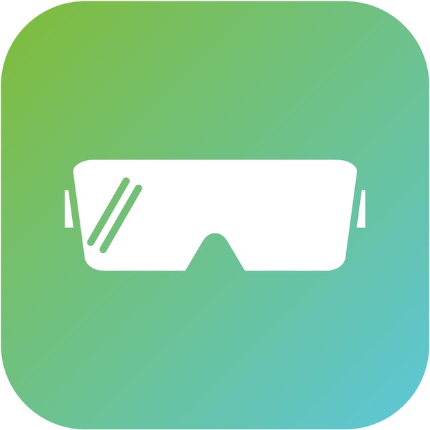 Diseño vectorial de gafas científicas Estilo del icono