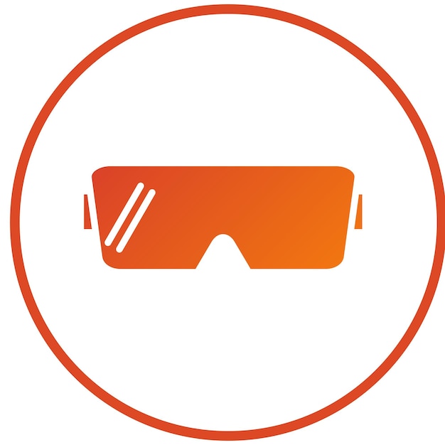 Diseño vectorial de gafas científicas Estilo del icono