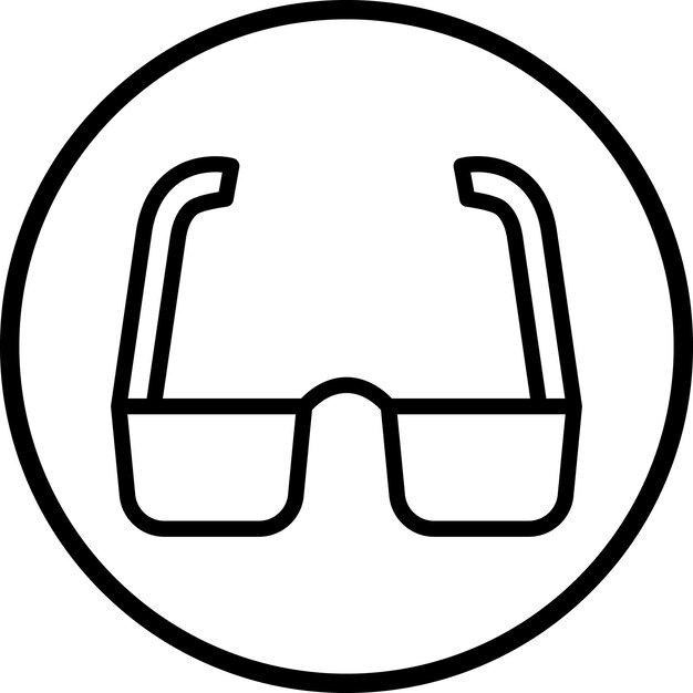 Diseño vectorial de gafas de sol Estilo de icono