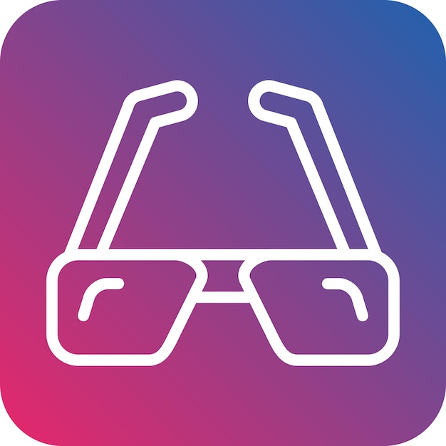 Diseño vectorial de gafas de sol Estilo de icono