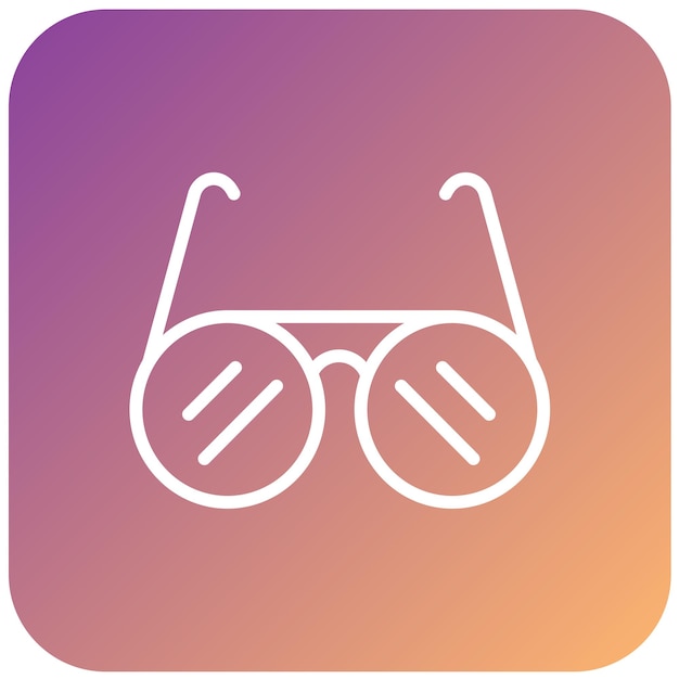 Diseño vectorial de gafas de sol Estilo de icono