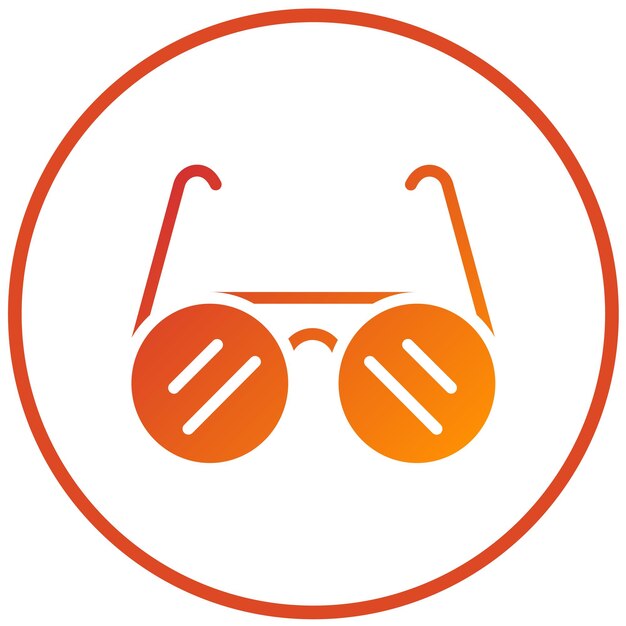 Diseño vectorial de gafas de sol Estilo de icono