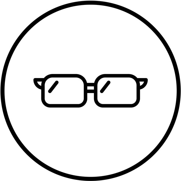 Diseño vectorial de gafas de sol Estilo de icono