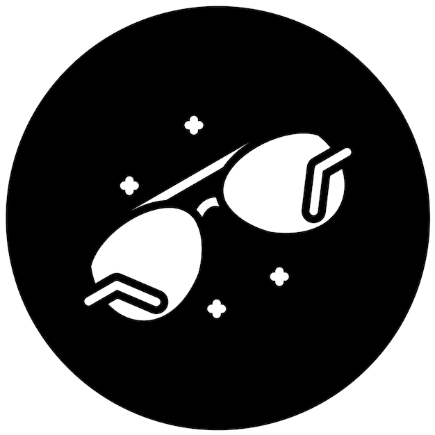 Diseño vectorial de gafas de visión Estilo de icono