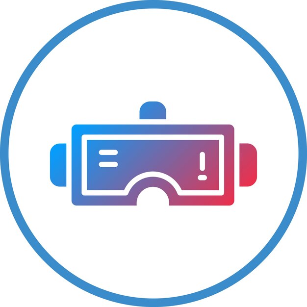 Diseño vectorial de gafas VR Estilo de icono