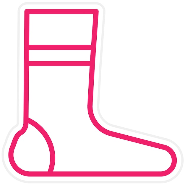 Diseño vectorial Gaiters Estilo del icono