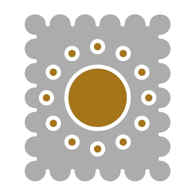 Diseño vectorial de las galletas Estilo de icono
