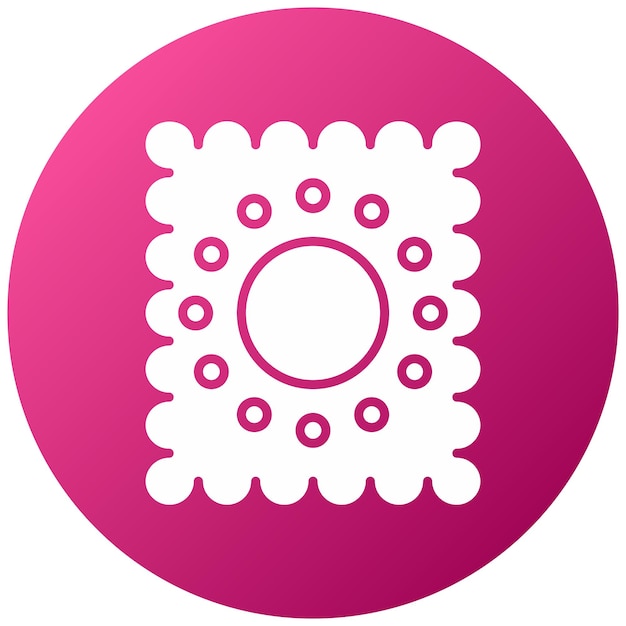 Diseño vectorial de las galletas Estilo de icono