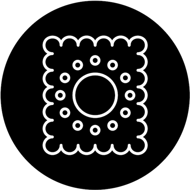 Diseño vectorial de las galletas Estilo de icono
