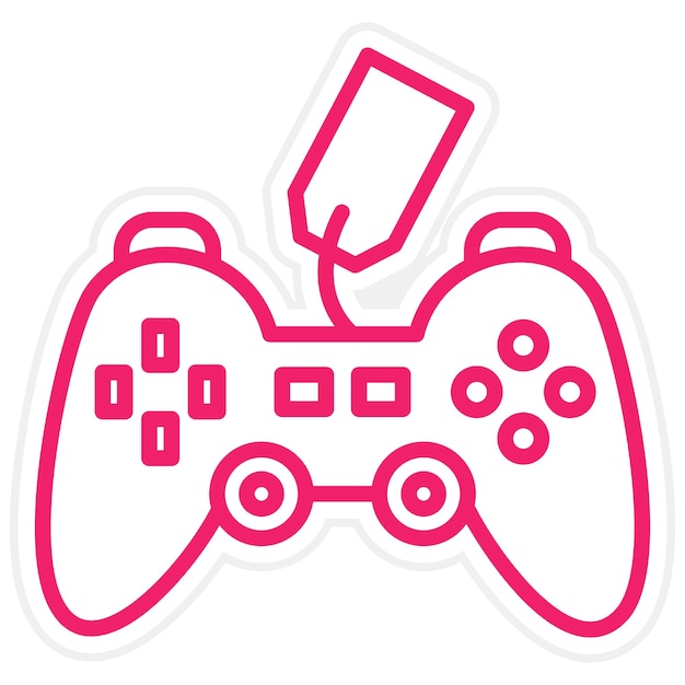 Diseño vectorial para gamepad Estilo de icono de venta