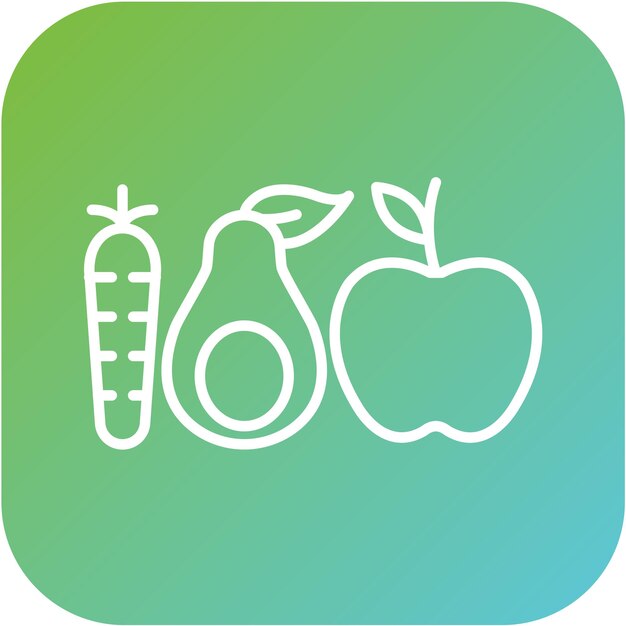 Diseño vectorial de ganancia muscular Estilo del icono de la dieta