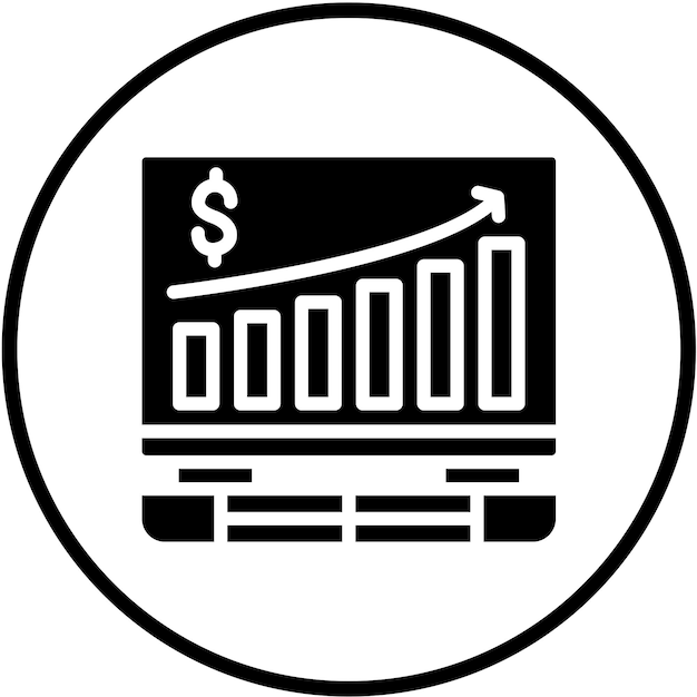 Diseño vectorial ganancias Estilo de icono