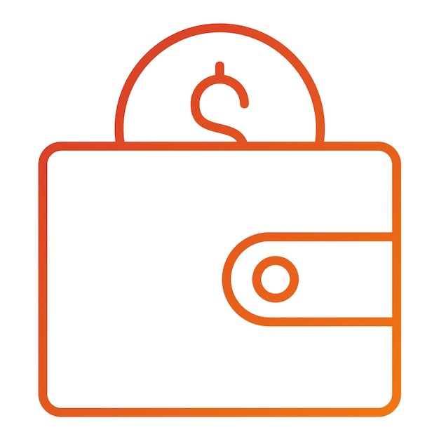 Diseño vectorial Ganancias Estilo del icono