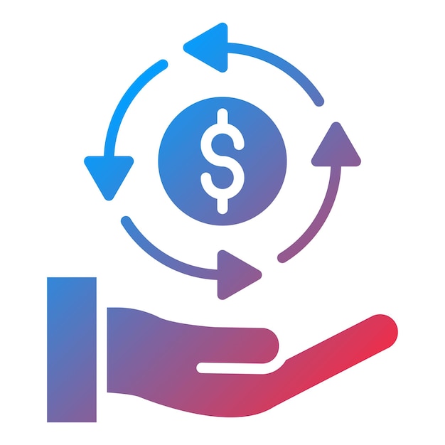Diseño vectorial Garantía de devolución de dinero Estilo del icono