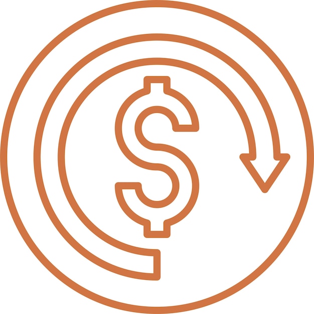 Diseño vectorial Garantía de devolución de dinero Estilo del icono