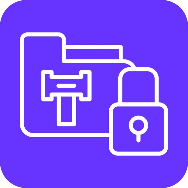 Diseño vectorial Gdpr Estilo del icono de la demanda