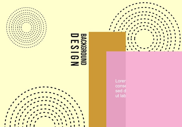 diseño vectorial de geometría Fondo estético marrón abstracto para banner de portada de diseño de presentación