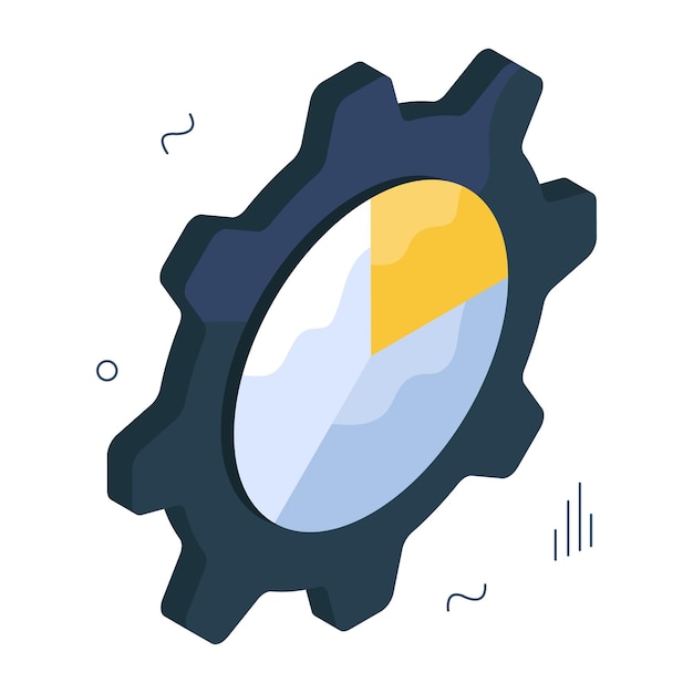 Diseño vectorial de la gestión analítica