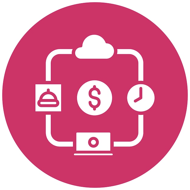 Diseño vectorial Gig Economy Estilo del icono
