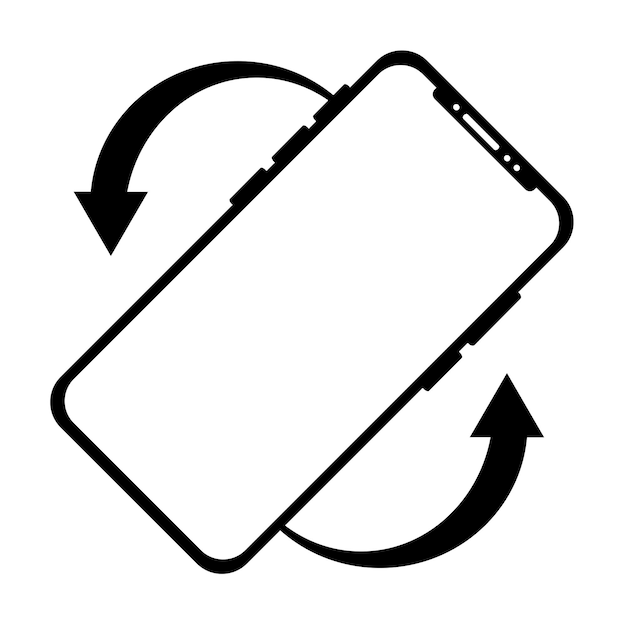 diseño vectorial Girar el icono de su teléfono ilustración