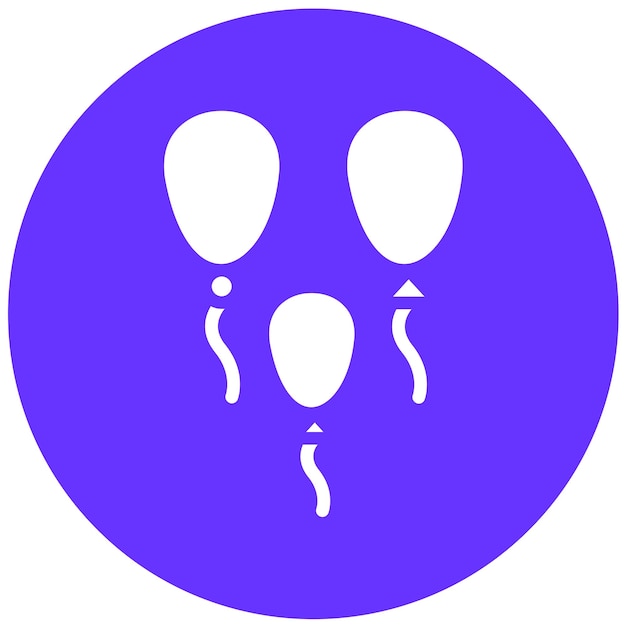 Diseño vectorial de globos Estilo del icono