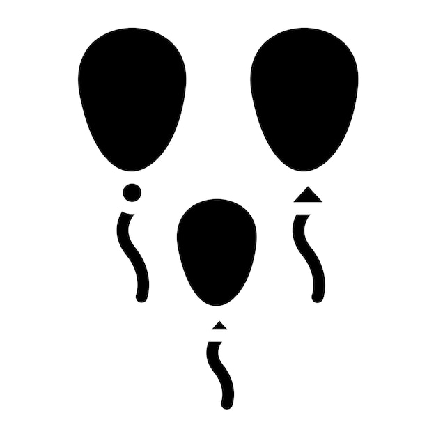 Diseño vectorial de globos Estilo del icono