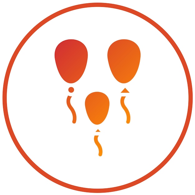 Diseño vectorial de globos Estilo del icono