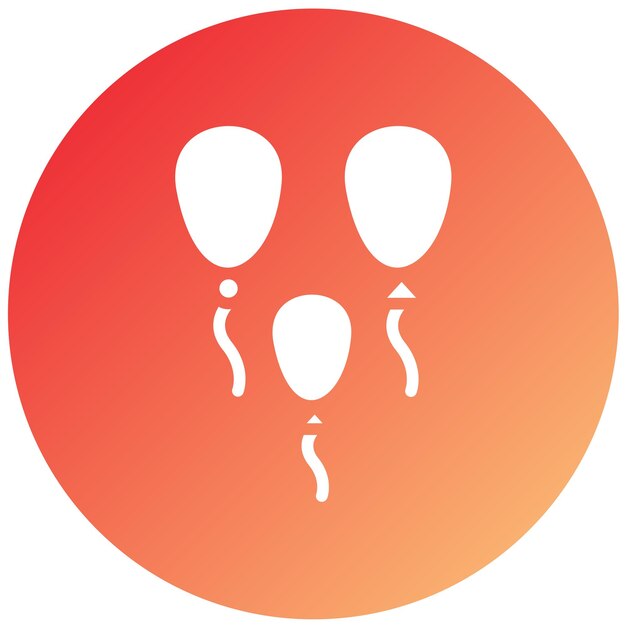 Diseño vectorial de globos Estilo del icono
