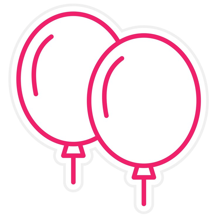 Vector diseño vectorial de globos estilo de icono