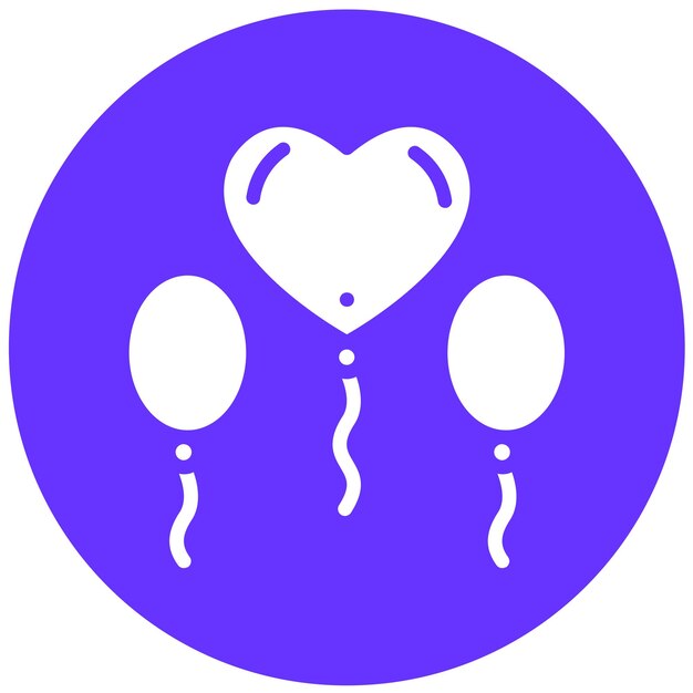 Diseño vectorial de globos Estilo de icono
