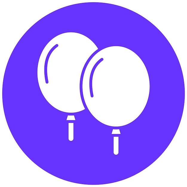 Diseño vectorial de globos Estilo de icono