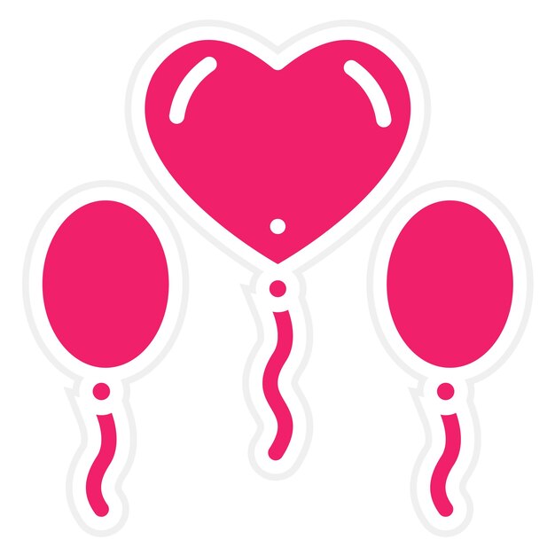 Diseño vectorial de globos Estilo de icono