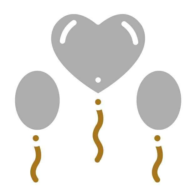 Diseño vectorial de globos Estilo de icono