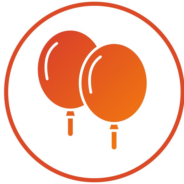 Diseño vectorial de globos Estilo de icono