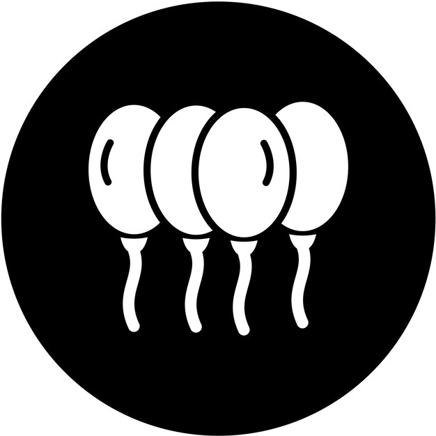 Diseño vectorial de globos Estilo del icono
