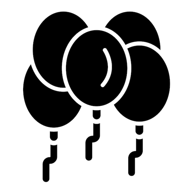 Diseño vectorial de globos Estilo de icono