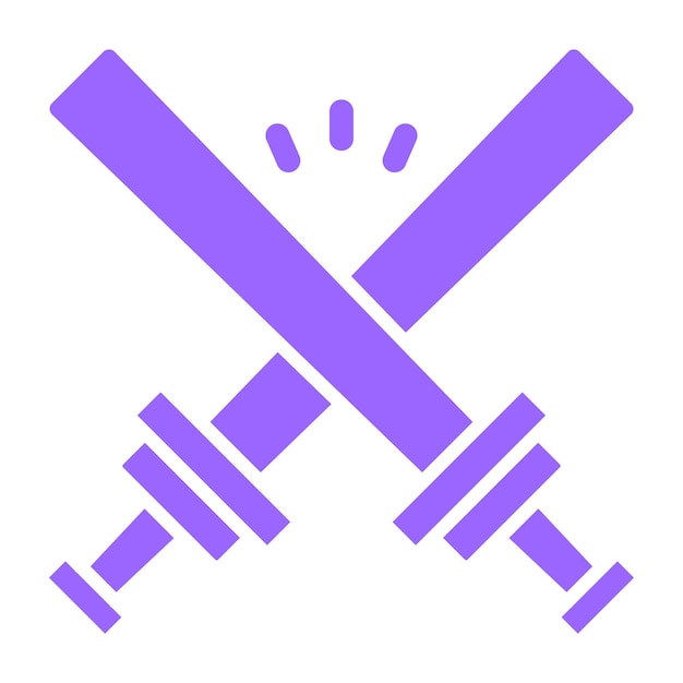 Diseño vectorial Glow Sticks Estilo del icono