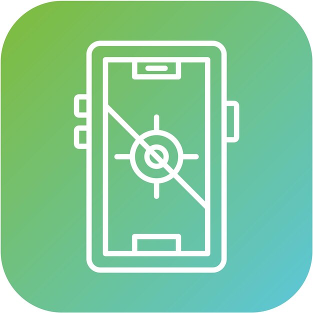 Diseño vectorial de GPS Estilo de icono fijo