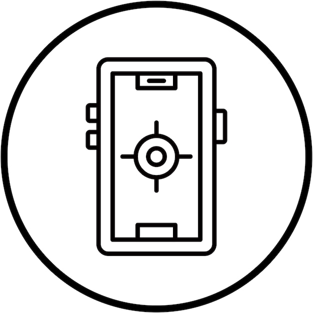 Diseño vectorial de GPS Estilo de icono fijo