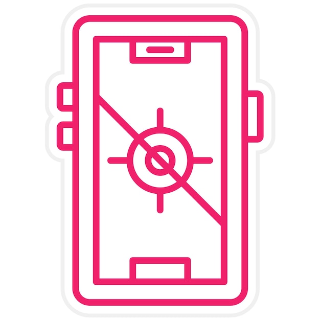 Diseño vectorial de GPS Estilo de icono fijo