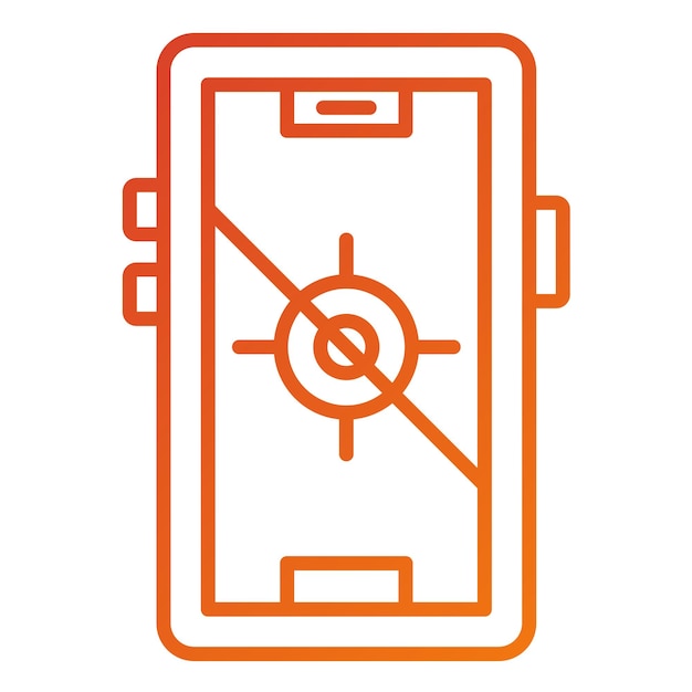 Diseño vectorial de GPS Estilo de icono fijo