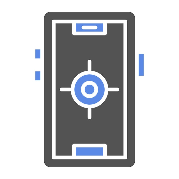 Diseño vectorial de GPS Estilo de icono fijo