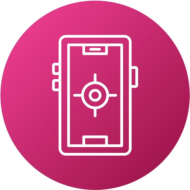 Diseño vectorial de GPS Estilo de icono fijo